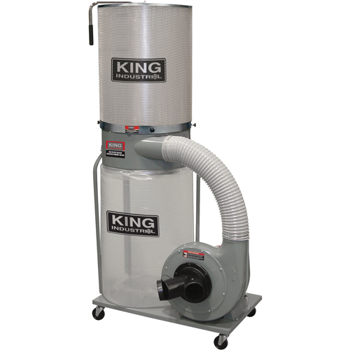 King Canada KC-3105C/KDCF-3500 Dust Collectors with Canister Filter, 38" x 27" x 70"