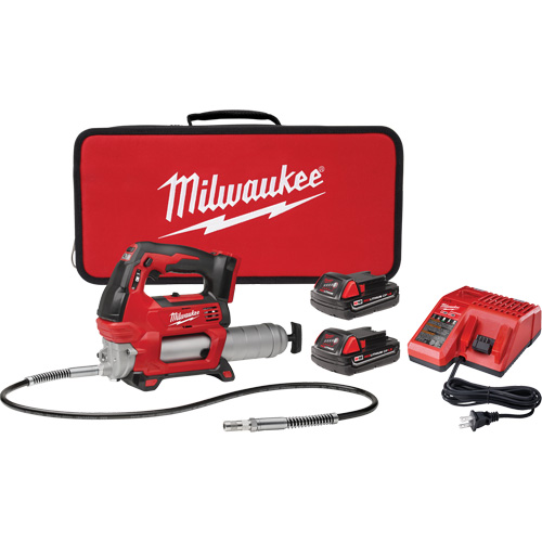 Milwaukee 2646-22CT M18 Cordless 2-Speed Grease Gun Kit, Lithium-Ion, 18 V