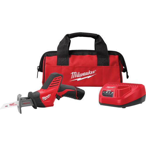 Milwaukee 2420-21 M12 Hackzall&reg; Reciprocating Saw Kit, 12 V, Lithium-Ion Battery, 0 - 3000 SPM