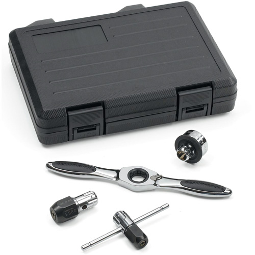 Gearwrench 3880 Jeu d'accessoires pour taraud &agrave; cliquet & tourne-fili&egrave;re , 5 Morceaux