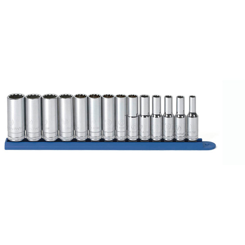 Gearwrench 80562 12-Point Metric Socket Set, 14 Pcs, 3/8" Drive Size, Deep