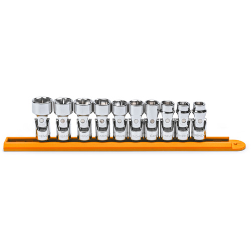 Gearwrench 80565 6-Point Flex Metric Socket Set, 10 Pcs, 3/8" Drive Size