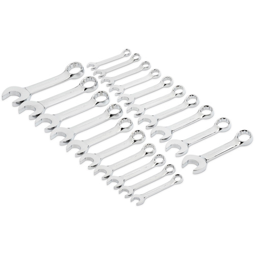 Gearwrench 81903 Jeu de cl&eacute;s courtes &agrave; 12 pans, Combinaison, 20 morceaux, Imp&eacute;rial et m&eacute;trique