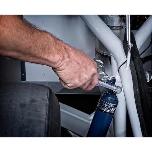 Gearwrench 81922 12-Point Long Pattern Wrench Set with Tool Roll, Combination, 6 Pieces, Metric