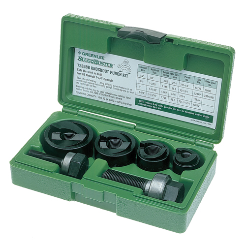 Greenlee 7235BB Ensemble de poinçons Slug-Buster