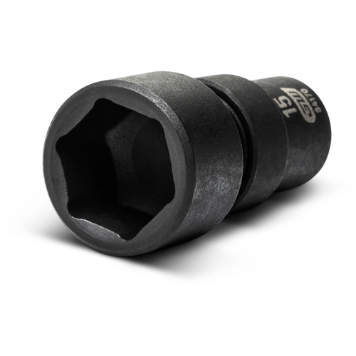 Gearwrench 84905 Jeu de 12 douilles m&eacute;triques flexibles universelles &agrave; chocs 1/4" &agrave; 6 pans