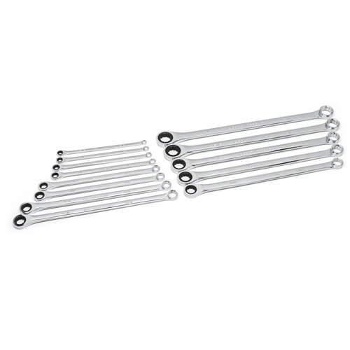 Gearwrench 85999 72-Tooth 12 Point XL GearBox Double Box SAE Wrench Set, Ratcheting Box, 13 Pieces, Imperial