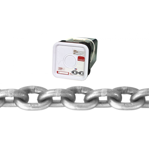 Campbell T0184416 High Test Chain, Carbon Steel, 1/4" x 100' (30.4 m) L, Grade 43, 2600 lbs. (1.3 tons) Load Capacity