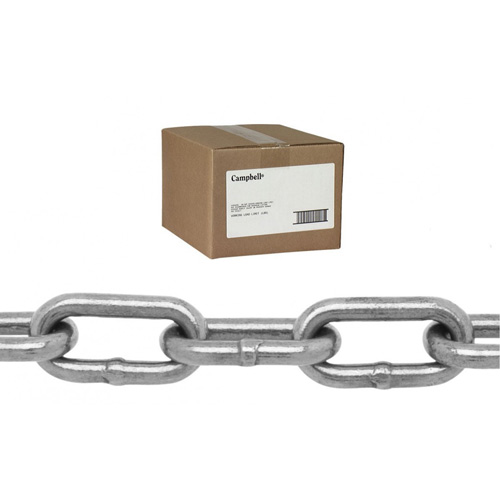 Campbell T0336015 Campbell&reg; Studio Chain, Low Carbon Steel, 6/0 x 100' (30.4 m) L, 2000 lbs. (1 tons) Load Capacity