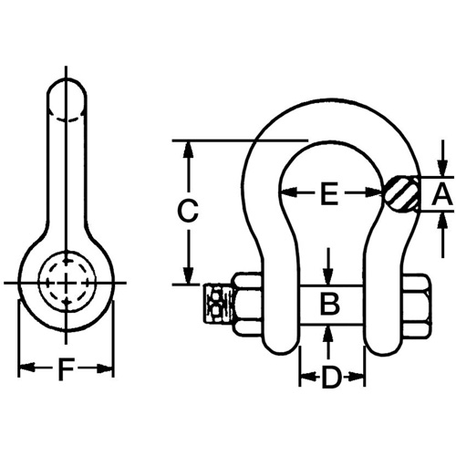 Campbell 5390895 Forged Alloy Steel Anchor Shackle