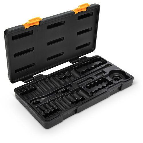 Gearwrench 80300P 6 Point 120XP SAE/Metric Mechanics Tool Set, 51 Pcs, 1/4" Drive Size, Deep