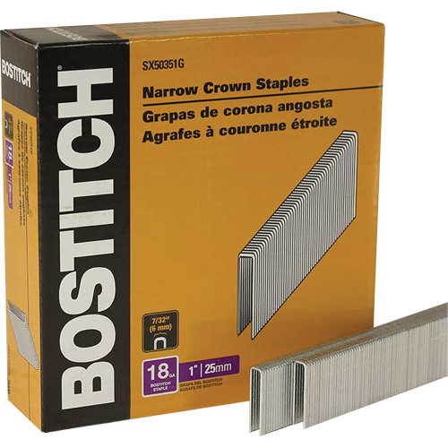 Stanley Bostitch SX50351G Narrow Crown Finish Staples