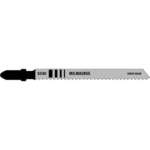 Milwaukee 48-42-5240 Jigsaw Blade, Bi-Metal, T-Shank, 4" L, 10 TPI
