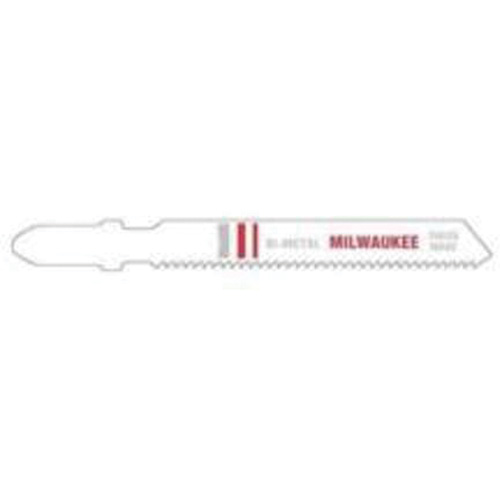 Milwaukee 48-42-5121 Heavy-Duty Jig Saw Blade, Bi-Metal, T-Shank, 3" L, 18 TPI
