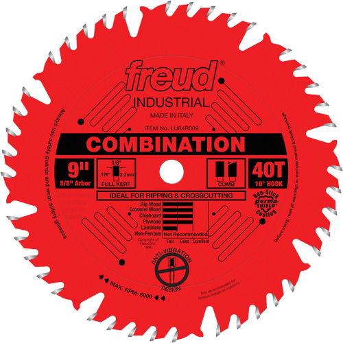 Freud LU84R009 TCS Industrial Saw Blade General Purpose 9