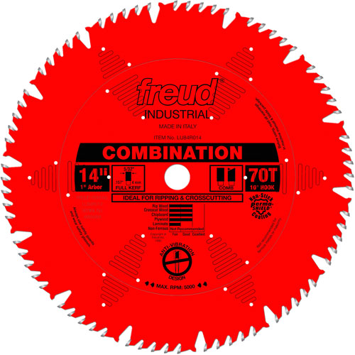 Freud LU84R014 TCS Industrial Saw Blade - General Purpose, 14", 70 Teeth, Wood Use