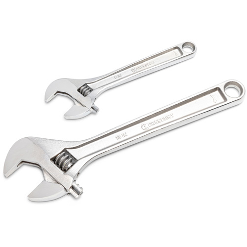 Crescent AC2812VS Wrench Set, Adjustable, 2 Pieces, Imperial and Metric