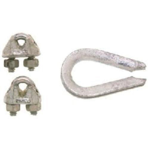Campbell B7675109 Wire Rope Clips with Thimble Set
