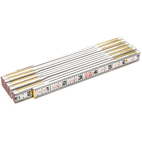 Lufkin By Crescent T636N R&egrave;gle de maçon Red End, 6' lo, Bois, Graduations de 1/16"