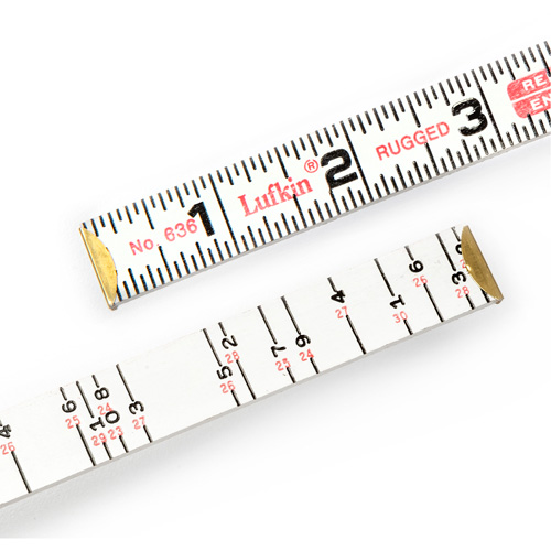 Lufkin By Crescent T636N R&egrave;gle de maçon Red End, 6' lo, Bois, Graduations de 1/16"