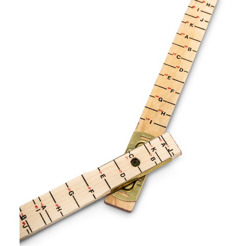 Lufkin By Crescent T656N R&egrave;gle de maçon surdimensionn&eacute; Red End, 6' lo, Bois, Graduations de 1/16"