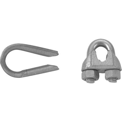 Campbell B7675119 Wire Rope Clips with Thimble Set