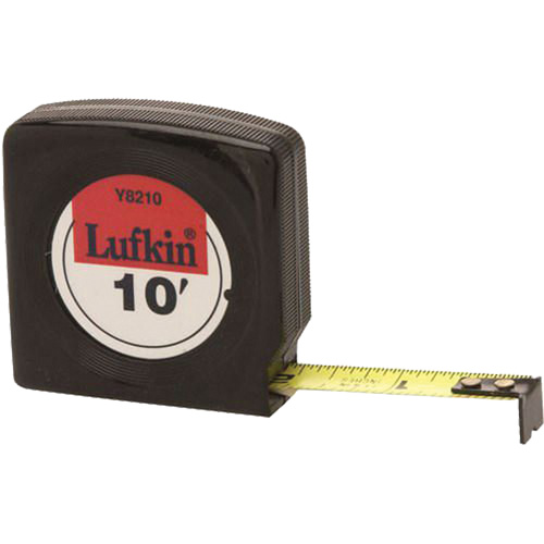 Lufkin By Crescent Y8210 Mezurall&reg; Return Tape Measure, 1/2" x 10', Imperial Graduations