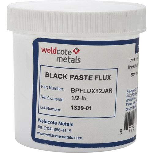 Weldcote Metals BPFLUX12JAR Flux de brasage noir en p&acirc;te