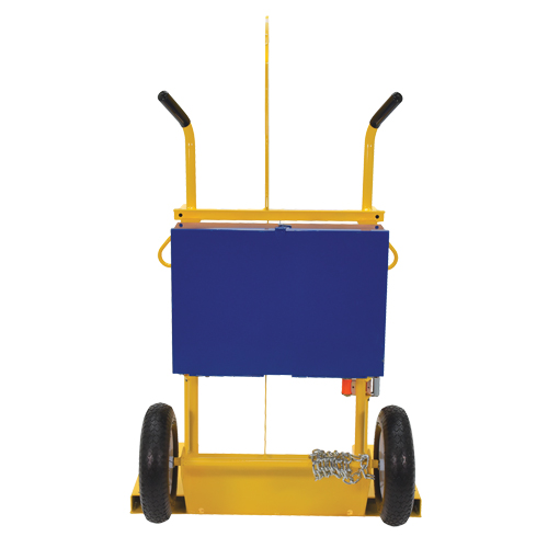 Vestil CYL 2 Welding Cylinder Torch Cart Pneumatic Wheels 24 W x 19 1 2 L