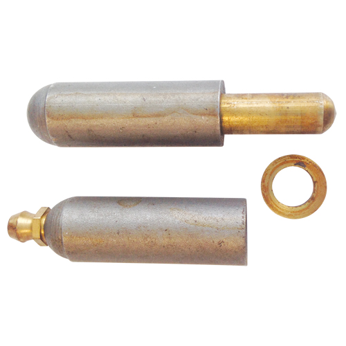 NMT Systems PS150SPGF Weld-On Hinge, 0.787" Dia. x 5.906" L, Mild Steel w/Fixed Steel Pin