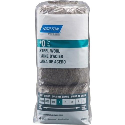 Norton 7660768115 Steel Wool, Roll, Grade 0