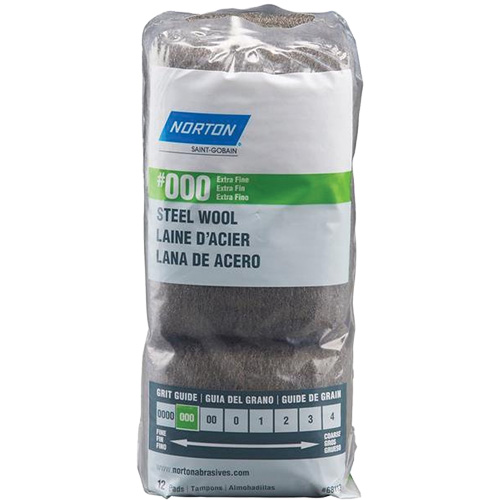 Norton 7660768113 Steel Wool, Roll, Grade 000