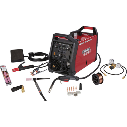 Lincoln Electric K4878-1 POWER MIG&reg; 215 MPi Multi-Process Welder TIG One-Pak&reg;, 120 V/230 V, 1 Ph, 60 Hz