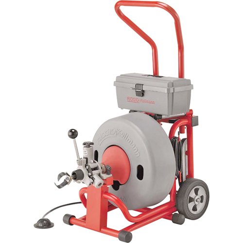 Ridgid 93557 Drum Machine #K-6200 with#C-24-IW Cable, Electric, 5/8" x 100'