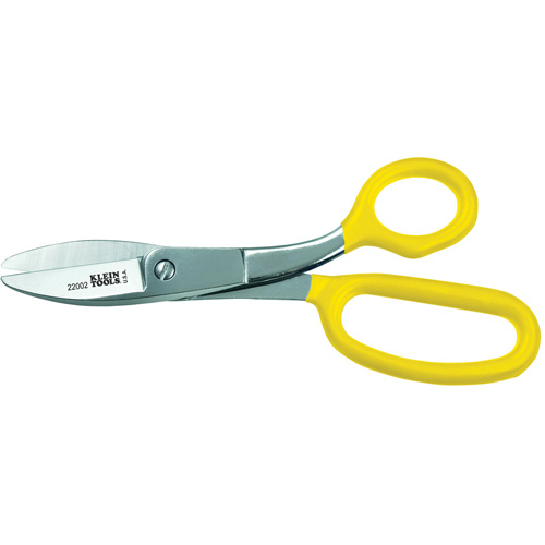 Klein Tools 22002 Large Broad Blade Utility Shear, 2" Cut Length, Rings Handle
