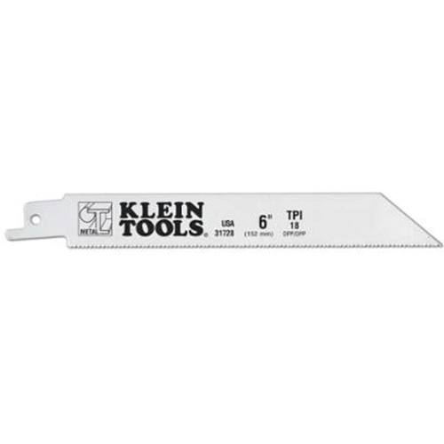 Klein Tools 31728 Lames de scie alternative, Bim&eacute;tal, 18 Dents par pouce, 6" lo x 3/4" la