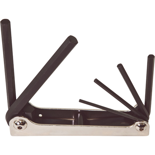Klein Tools 70580 Folding Hex Key Set, 6 Pcs., Metric