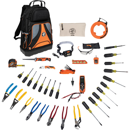 Klein Tools 80141 Pro Tool Set with Tool Backpack, 41 Pieces