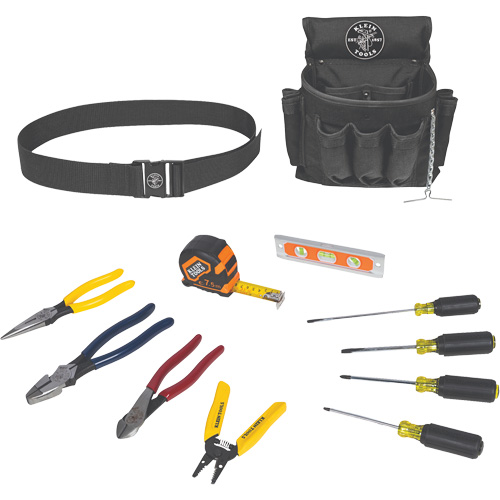 Klein Tools 92003 Trousse doutils d&eacute;lectricien, 12 morcea