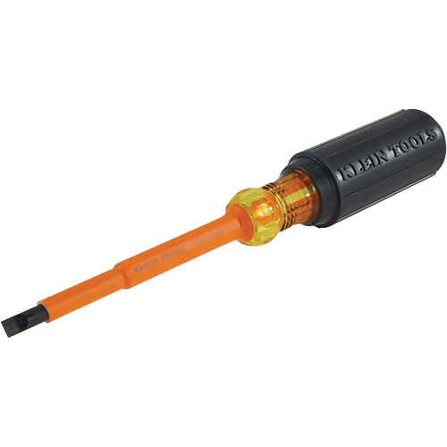 Klein Tools 602-4-INS Tournevis industriels isol&eacute;s &agrave; pointe plate en losange