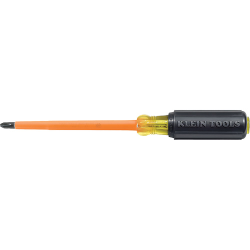 Klein Tools 603-4-INS Tournevis pointe Phillips (cruciforme) profil&eacute;e isol&eacute;s
