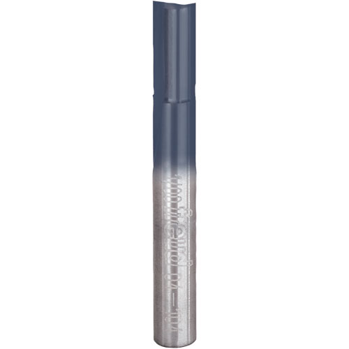 Freud 04-104 Router Bit - Double Flute Straight Bit, 1/4" Dia., 3/8" H, 2" L, 1/4" Shank
