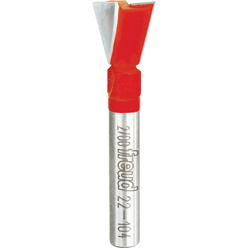 Freud 22-104 Router Bit - Dovetail Bit, 1/2" Dia., 1/4" Shank