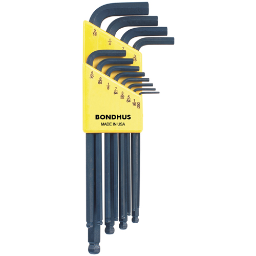 Bondhus 10936-BON Balldrive L-Style Hex Key Set, 12 Pcs.