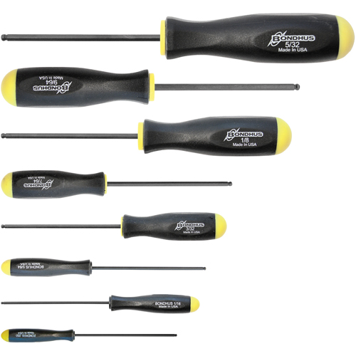 Bondhus 10632-BON Jeux de tournevis ball driver - SAE, 8 mcx