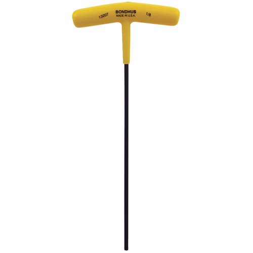 Bondhus 13109-BON Cl&eacute; hexagonale individuelle SAE, embout Sph&eacute;rique, 5/32" x 9,1" lo, Poign&eacute;e en T