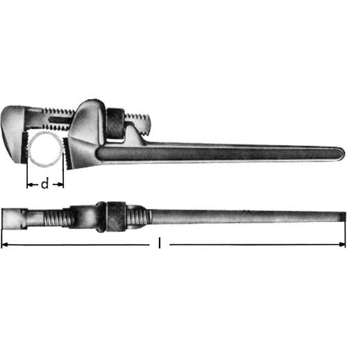 Ampco W-210 Adjustable Pipe Wrenches, 1-15/16", 8-7/100" Length