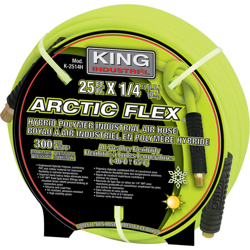 King Canada K-2514H 25' Hybrid Polymer Industrial Air Hose
