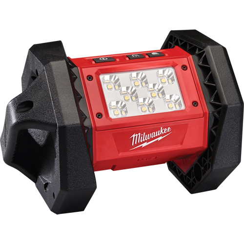 Milwaukee 2361-20 M18 ROVER Flood Light, LED, 8 W, 1500 Lumens, Rubber Housing
