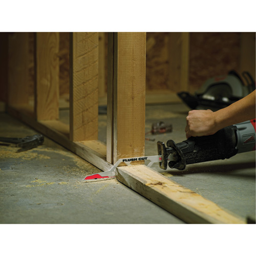 Milwaukee 48-00-1600 Lame de coupe &agrave; ras Sawzall, Bim&eacute;tal, 5 Dents par pouce, 12" lo x 3"/2-1/8" la